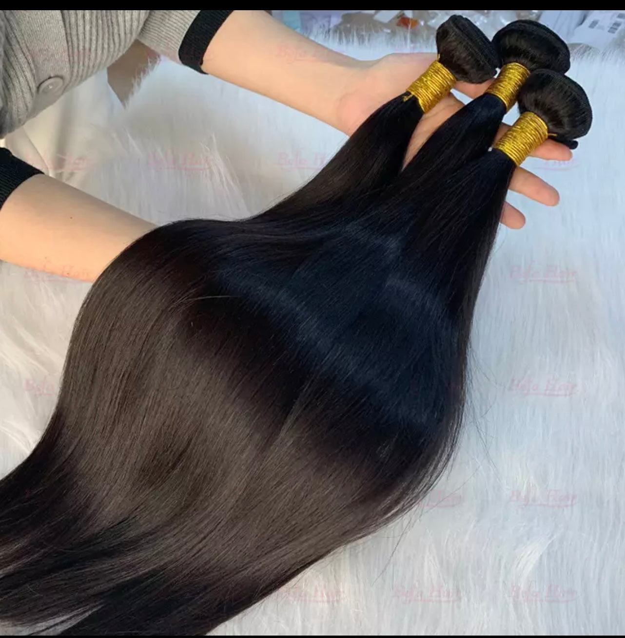 3pc  30 inch straight bundles with closure